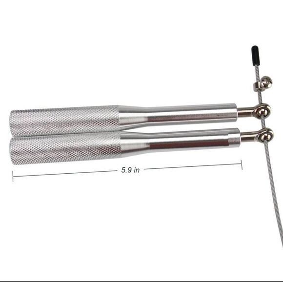 METAL SPEED SKIPPING ROPE FOR BEST WEIGHTED WORKOUT EXERCISES - Picture 3 of 7